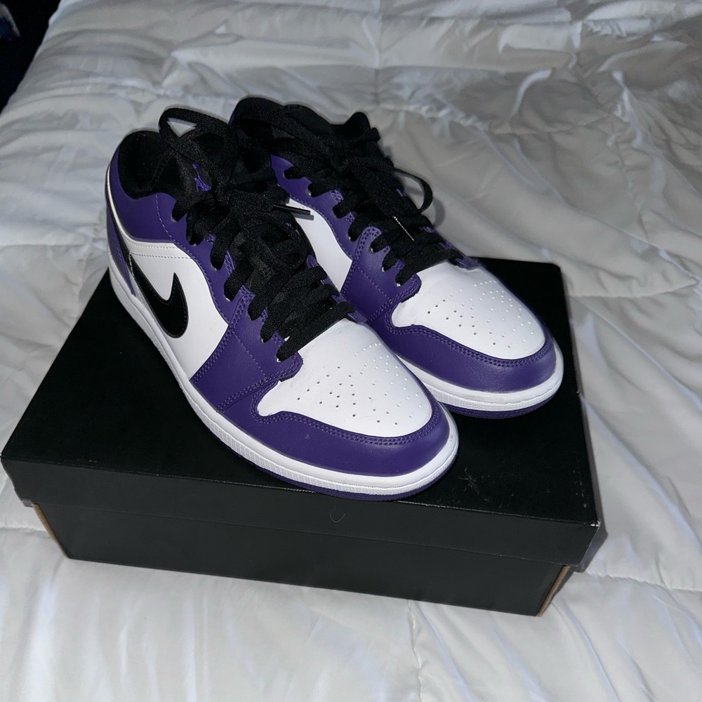 Nike Jordan 1 Court Purple White - Men’s 11 Women’s 13